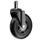 Комплект 5шт прорезиненных роликов ADAPWORK CASTORS 65 Черный (106935883)