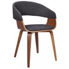 Стілець Montreal wood Fabric Сірий, Горіх (84476616)