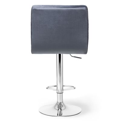 Барный стул HATTA Dublin Chrome Velvet Темно-серый (44527697) дешево