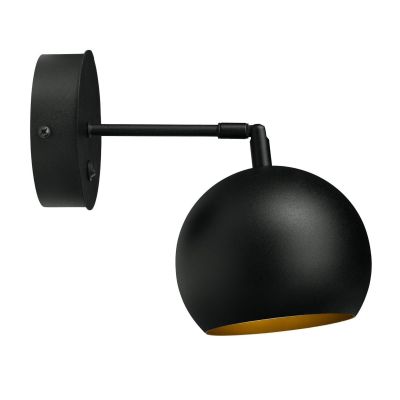 Бра Bowl W150-ВТ з вимикачем Black, Gold (1111470076)