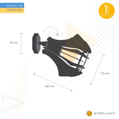 Бра Brabb W175 Черный перламутр (111734746) недорого