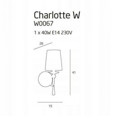 Бра Charlotte Chrome (118865696) недорого