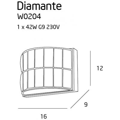 Бра DIAMANTE II Chrome (118865924) недорого
