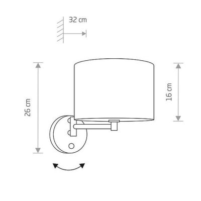 Бра Hotel I B Бежевый (109727495) недорого