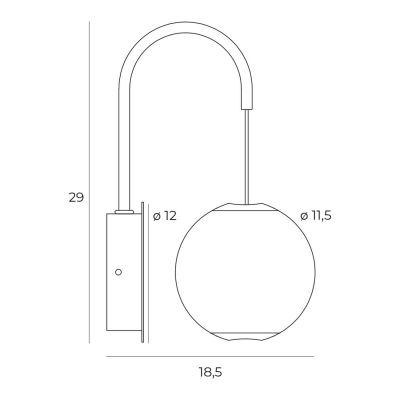 Бра NOBILE Chrome (118745780) дешево