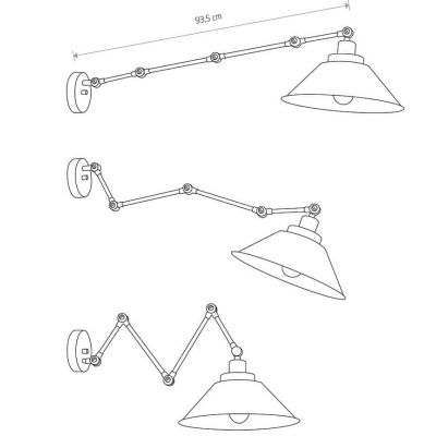 Бра Pantograph Черный (109727685) дешево