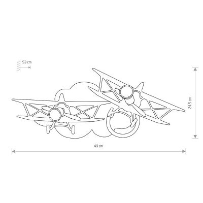 Бра Plane ІІ Голубий (109732305) недорого