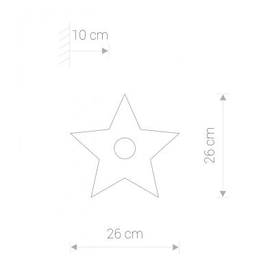 Бра TOY STAR S Серый (109732306) недорого