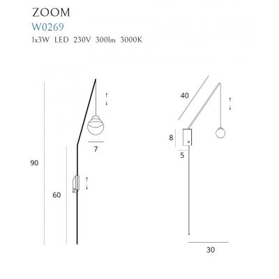 Бра Zoom Black (118866154) недорого