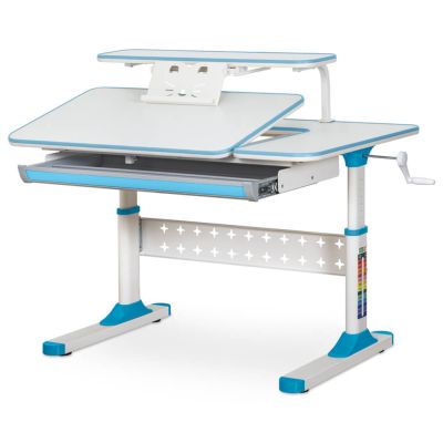 Детский стол Ergokids TH-320 100х66 Белый, Голубой (111470399)