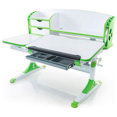 Детский стол Evo-Kids Aivengo L 120х67 Белый, Зеленый (111470564)