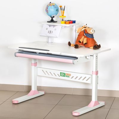 Детский стол Evo-кids TH-310 с полкой 100х60 Белый, Розовый (111470463) дешево