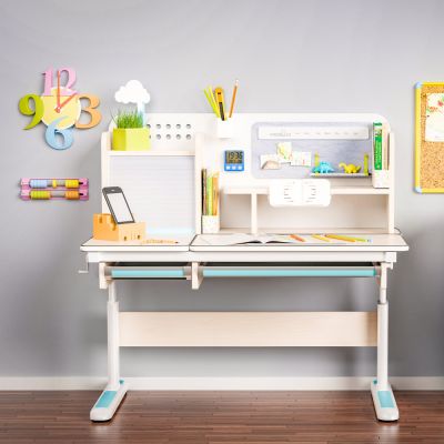 Детский стол Mealux Winnipeg Multicolor MG 120х60 Береза, Голубой (111470417) дешево