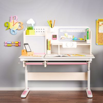 Детский стол Mealux Winnipeg Multicolor MG 120х60 Береза, Розовый (111470418) дешево