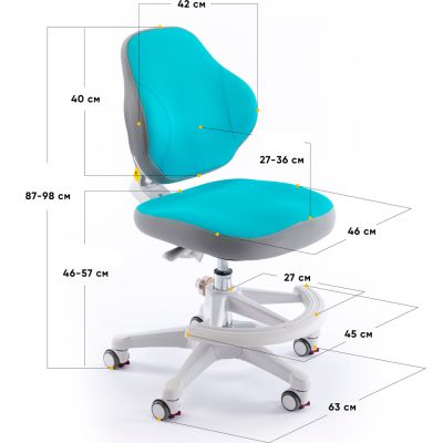 Детское кресло Evo-Kids Mio Classic Y-405 Голубой, Белый (111011655) недорого