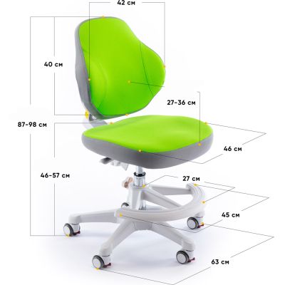 Дитяче крісло Evo-Kids Mio Classic Y-405 Зелений, Білий (111011657) недорого