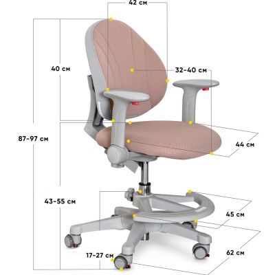 Дитяче крісло Evo-kids Mio Y-407 Коричневий, Сірий (111469943) недорого