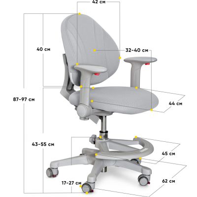 Дитяче крісло Evo-kids Mio Y-407 Сірий, Сірий (111469940) недорого