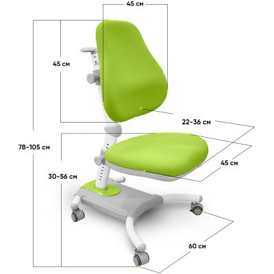 Детское кресло Evo-Kids Omega Y-220 Зеленый, Белый (111011676) недорого