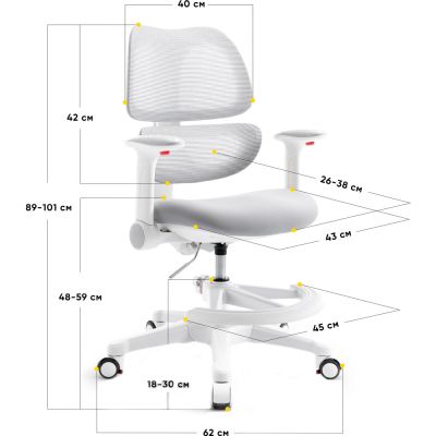 Дитяче крісло Mealux Dream Air Y-607 Сірий, Сірий (111011696) недорого