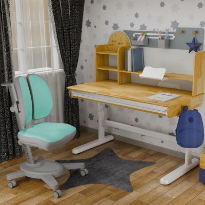 Дитяче крісло Mealux Onyx Duo Бірюзовий, Сірий (111012289) дешево