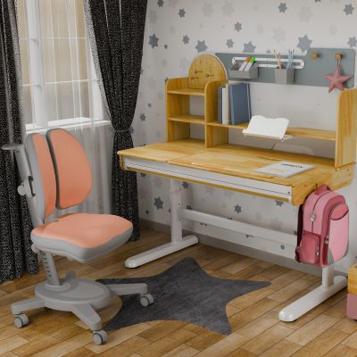 Дитяче крісло Mealux Onyx Duo Персиковий, Сірий (111012294) недорого