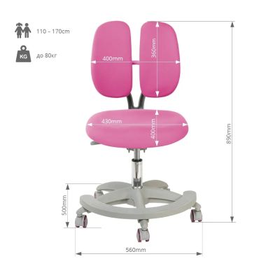Дитяче крісло Primo Pink (1771478562) недорого