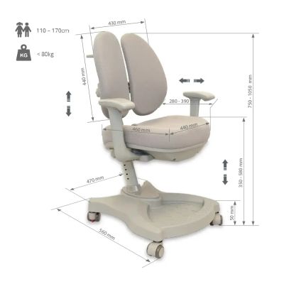 Дитяче крісло Vetro Grey (1771478579) с доставкой