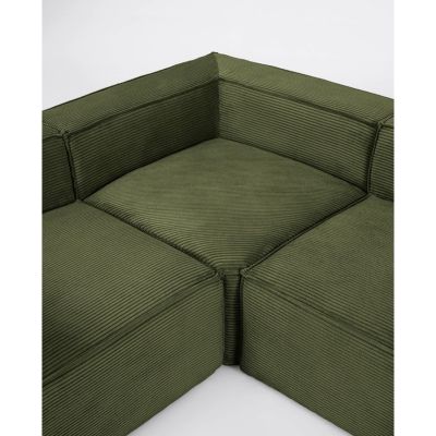 Диван BLOK 3-местный 290-230 см Зеленый (90724128) недорого
