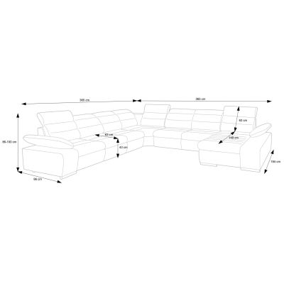 Диван угловой раскладной Korfu IV Castel 34 (1321464332) с доставкой