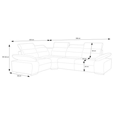 Диван угловой раскладной Korfu mini Castel 34 (1321464016) дешево