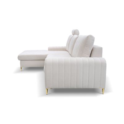 Диван угловой раскладной MONACO Left Loft-01-Cream, Золотой (1321486036) с доставкой