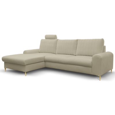 Диван угловой раскладной MONACO Left Loft-02-Beige, Золотой (1321486013)