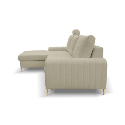 Диван угловой раскладной MONACO Left Loft-02-Beige, Золотой (1321486013) с доставкой