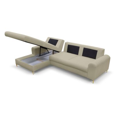 Диван угловой раскладной MONACO Left Loft-02-Beige, Золотой (1321486013) дешево