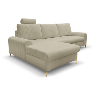 Диван угловой раскладной MONACO Left Loft-02-Beige, Золотой (1321486013) недорого