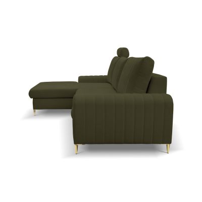 Диван угловой раскладной MONACO Left Loft-10-Olive, Золотой (1321486021) с доставкой