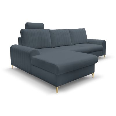 Диван угловой раскладной MONACO Left Loft-14-Denim, Золотой (1321486025) недорого