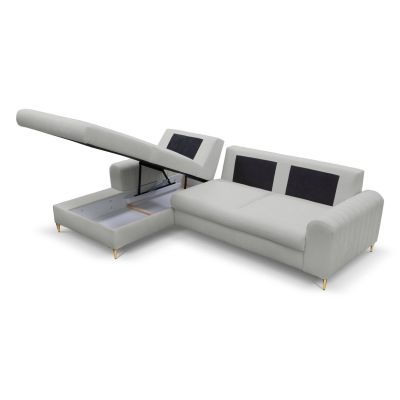 Диван угловой раскладной MONACO Left Loft-18-Silver, Золотой (1321486029) дешево