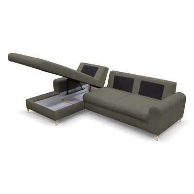 Диван угловой раскладной MONACO Left Loft-22-Iron, Золотой (1321486033) дешево