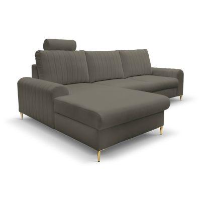 Диван угловой раскладной MONACO Left Loft-22-Iron, Золотой (1321486033) недорого
