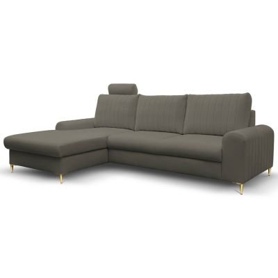 Диван угловой раскладной MONACO Left Loft-22-Iron, Золотой (1321486033)