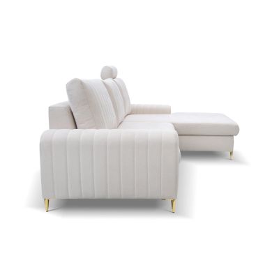 Диван угловой раскладной MONACO Right Loft-01-Cream, Золотой (1321486084) с доставкой