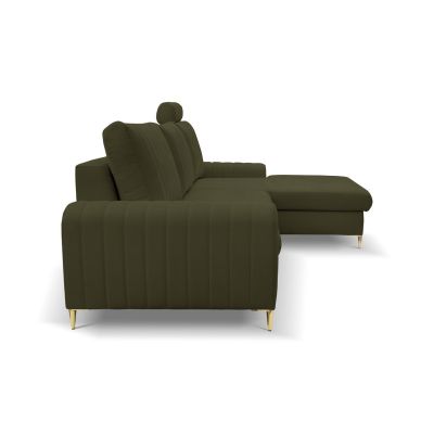 Диван угловой раскладной MONACO Right Loft-10-Olive, Золотой (1321486069) с доставкой