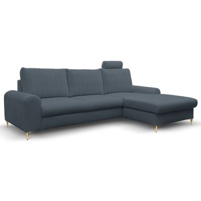 Диван угловой раскладной MONACO Right Loft-14-Denim, Золотой (1321486073)