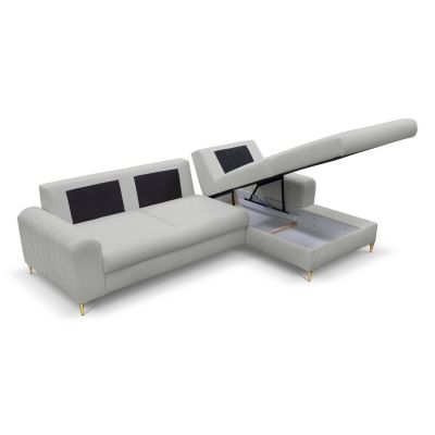 Диван угловой раскладной MONACO Right Loft-18-Silver, Золотой (1321486077) дешево
