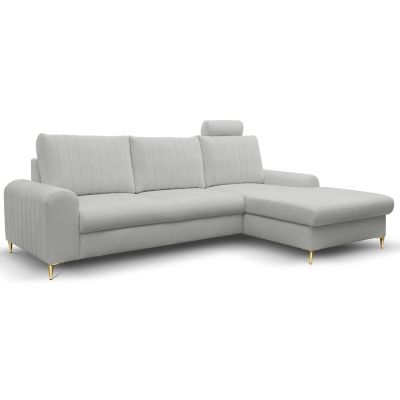 Диван угловой раскладной MONACO Right Loft-18-Silver, Золотой (1321486077)