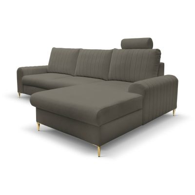 Диван угловой раскладной MONACO Right Loft-22-Iron, Золотой (1321486081) недорого