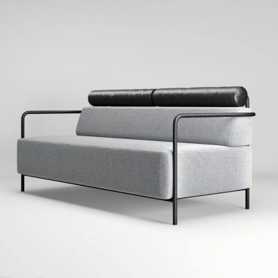 Диван Weekend Leather Austin 18 Grey, Экокожа Черный, Черный 9005 (601017341) недорого