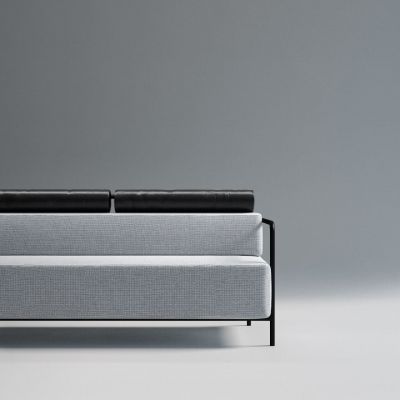 Диван Weekend Leather Austin 18 Grey, Экокожа Черный, Черный 9005 (601017341) дешево